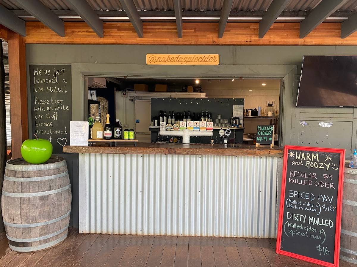 Menu at Naked Apple Cider House restaurant, Karragullen