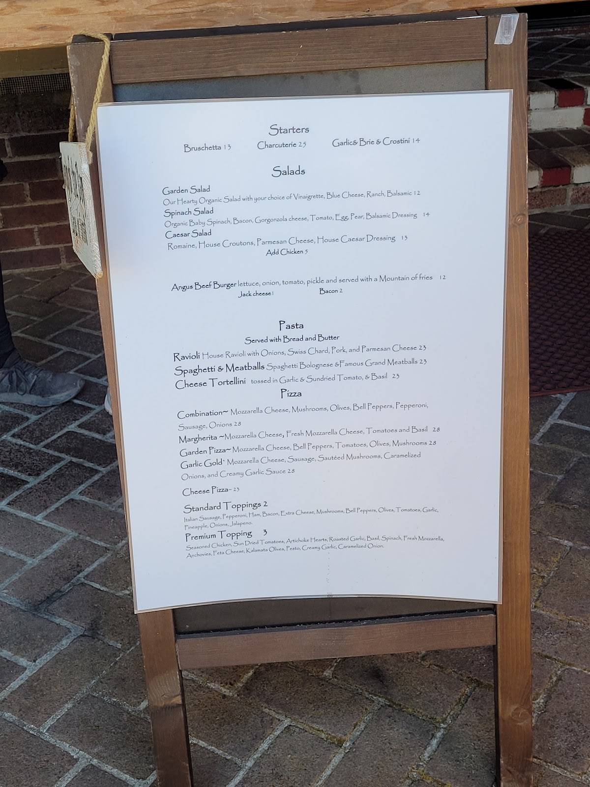 Menu at Occidental Union Hotel Restaurant, Occidental