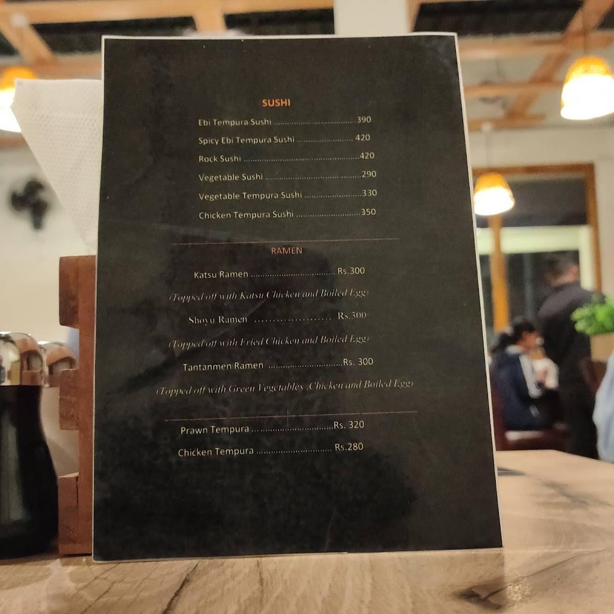One11 Restaurant menu