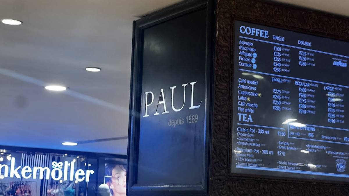 PAUL menu