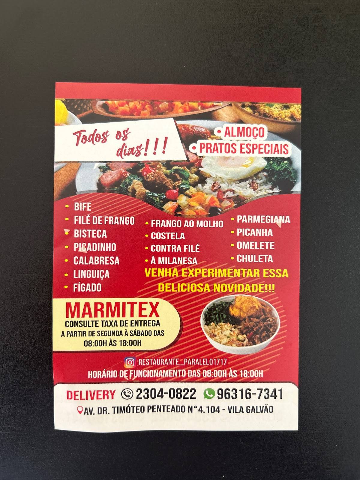 Paralelo17 cardápio