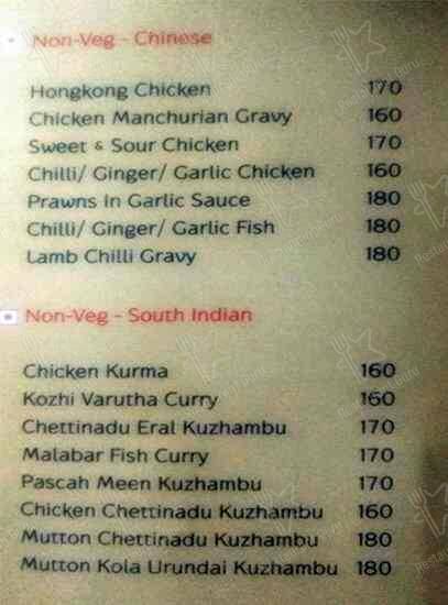 Pascah Multicuisine Restaurant menu