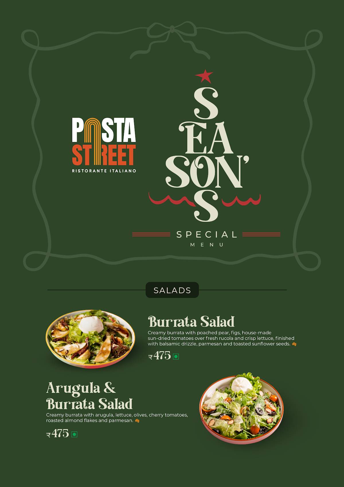 Pasta Street Koramangala menu