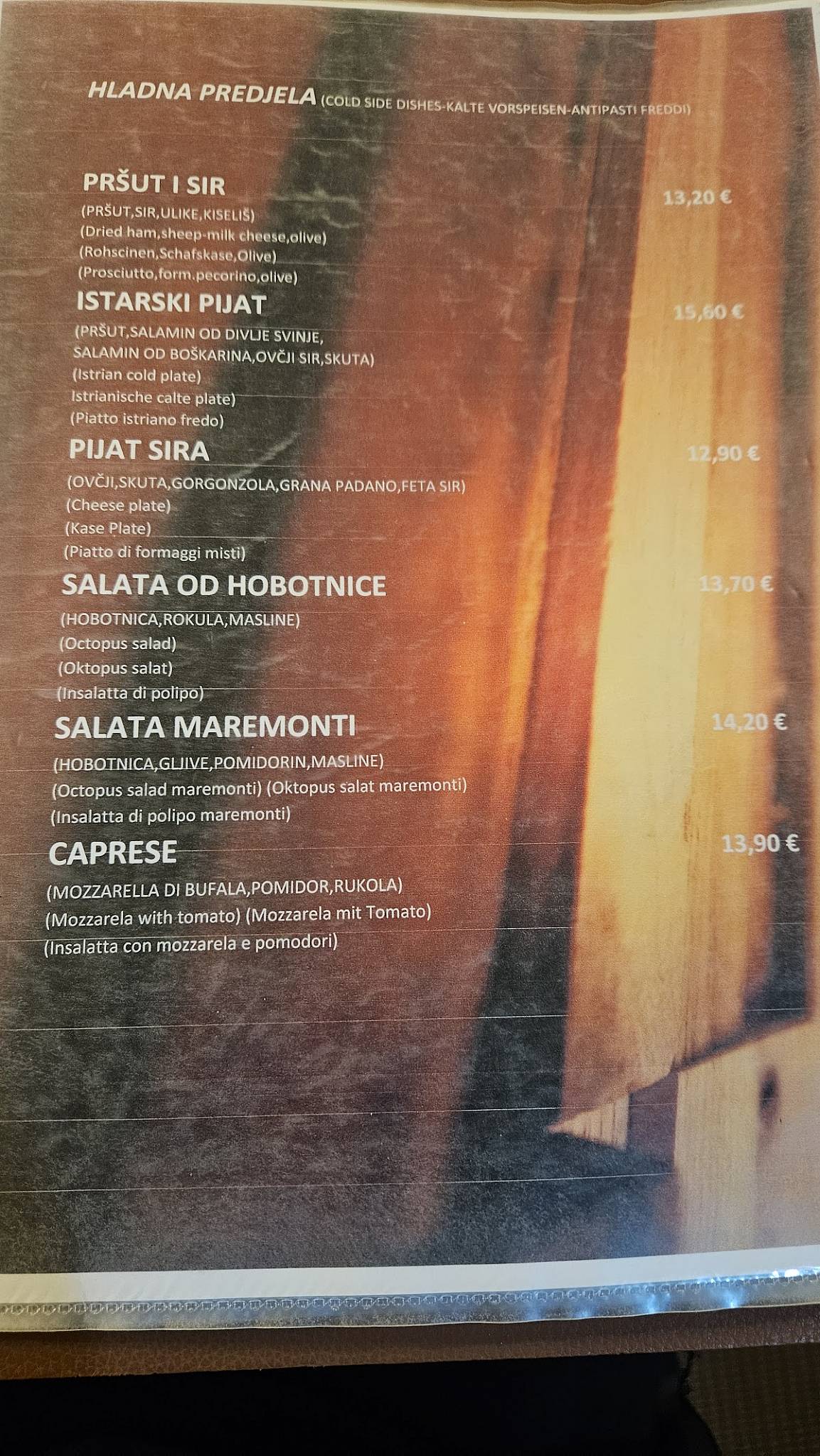 Menu di Peperoncino Pula 