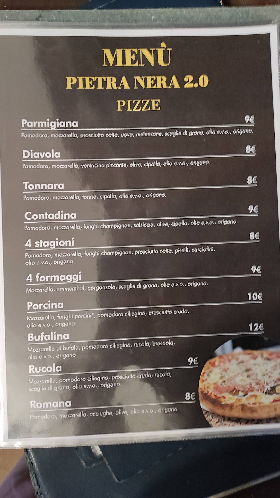 Menu di Pietra Nera 2.0 