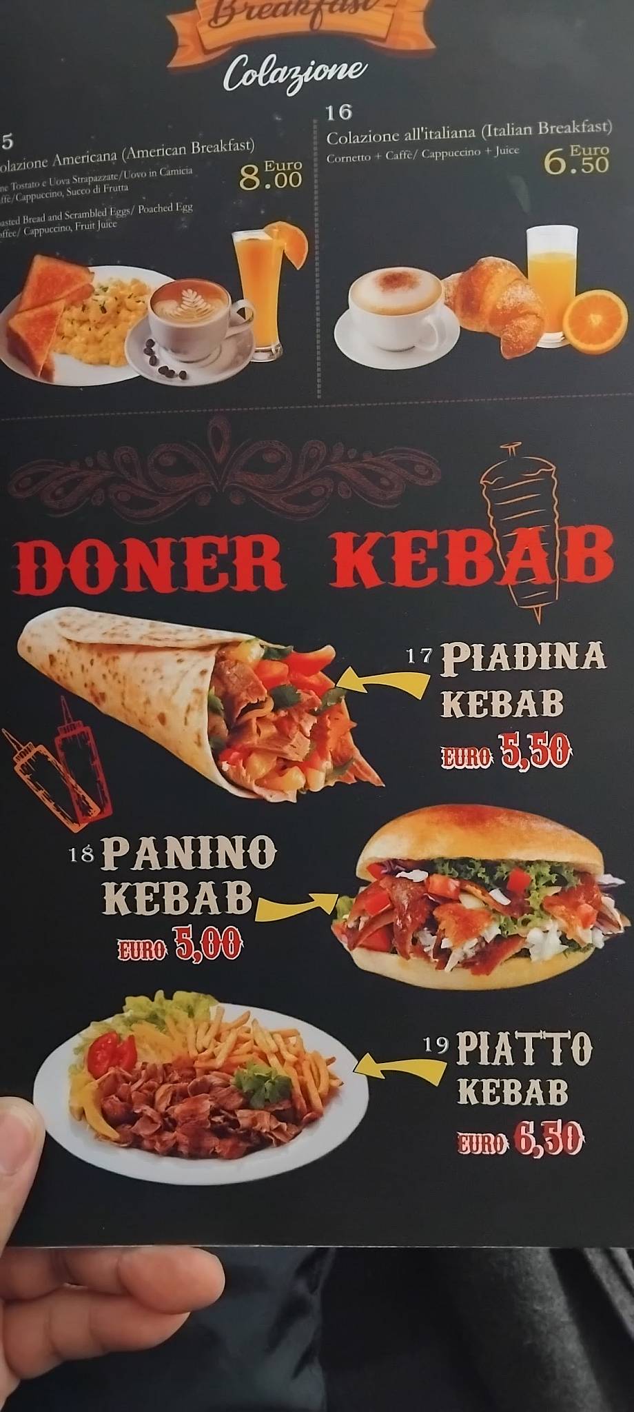 Menu di Ristorante Pizza Express 