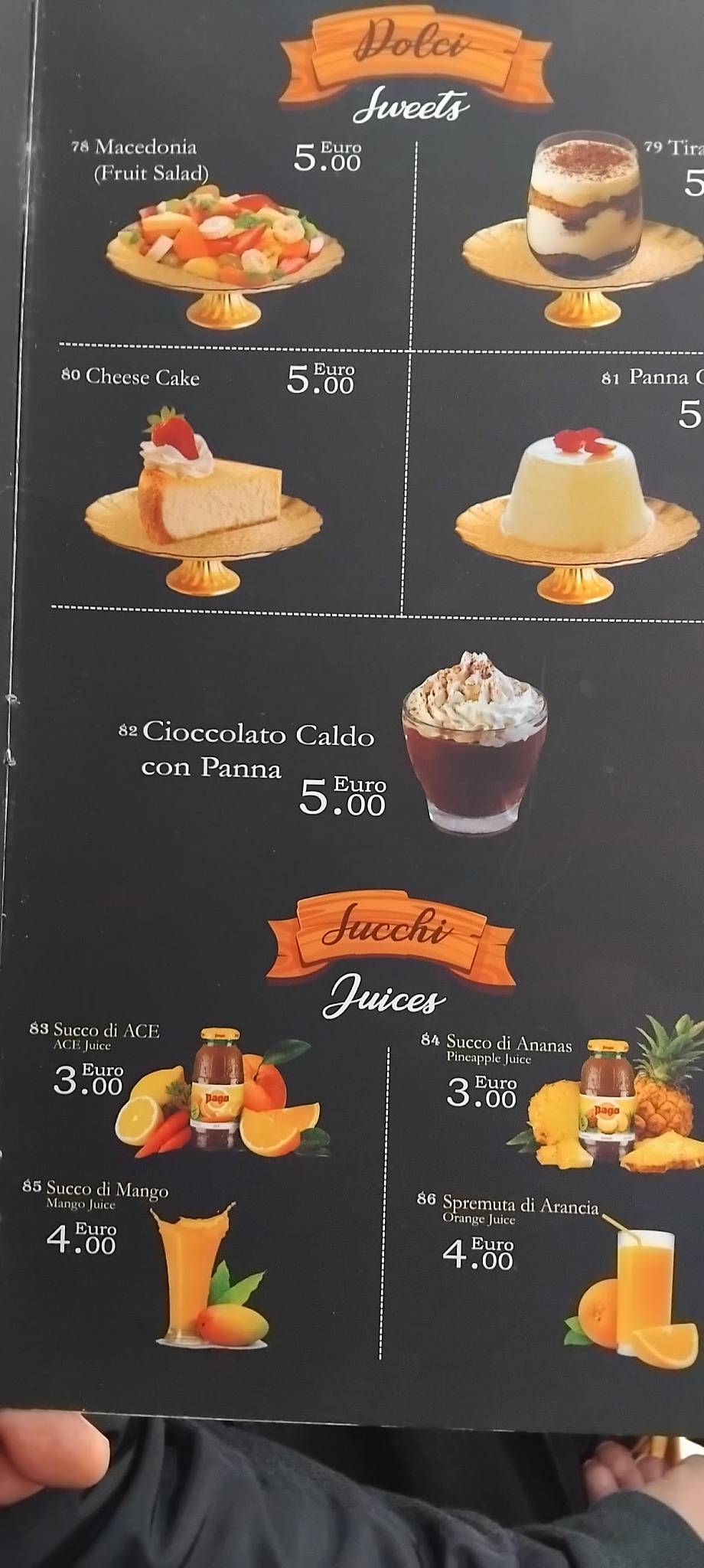 Menu di Ristorante Pizza Express 