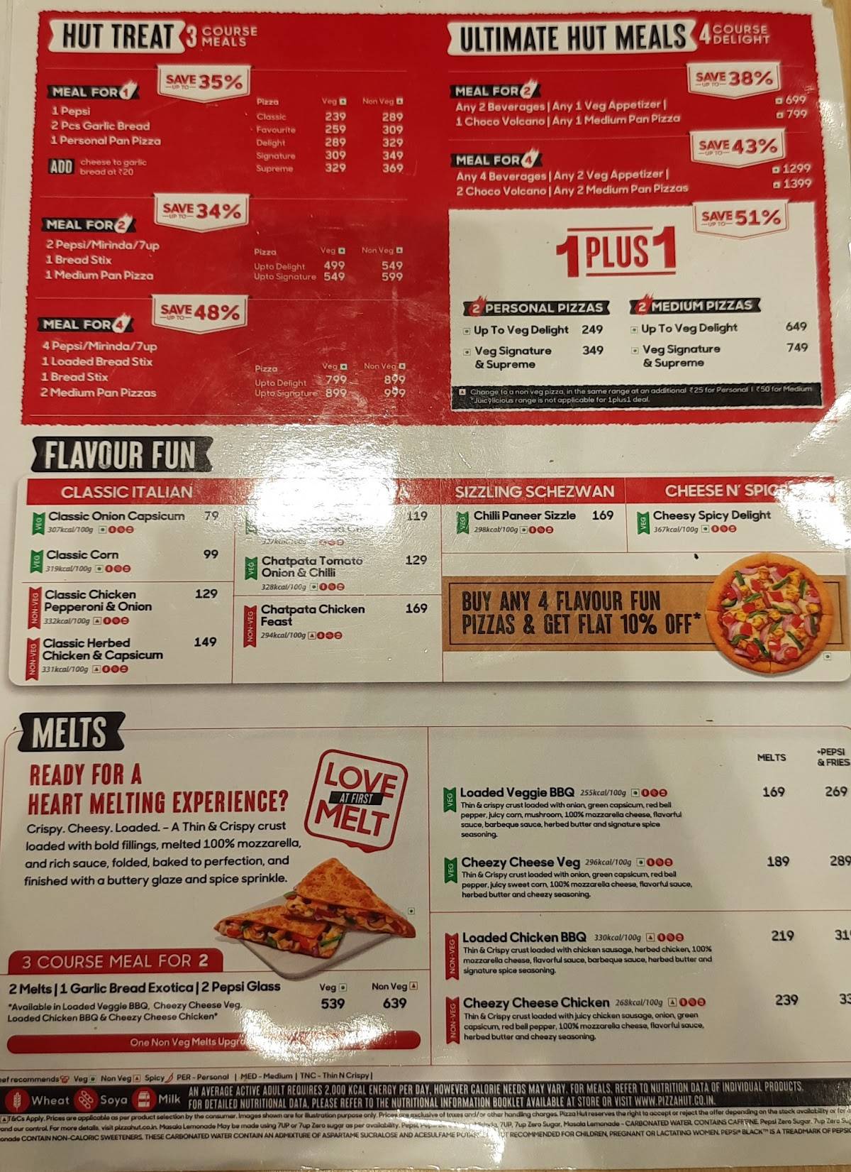 Pizza Hut Ashok Nagar, Chennai menu