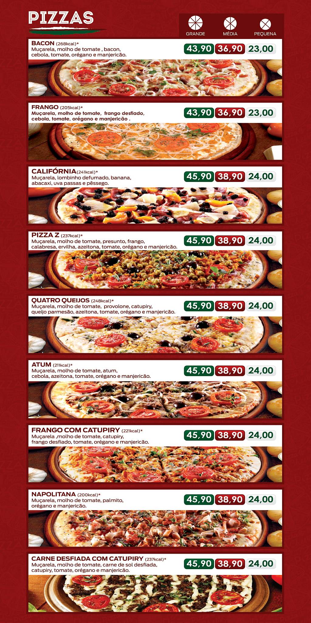 Pizza Z - Jd. Nova Esperança cardápio