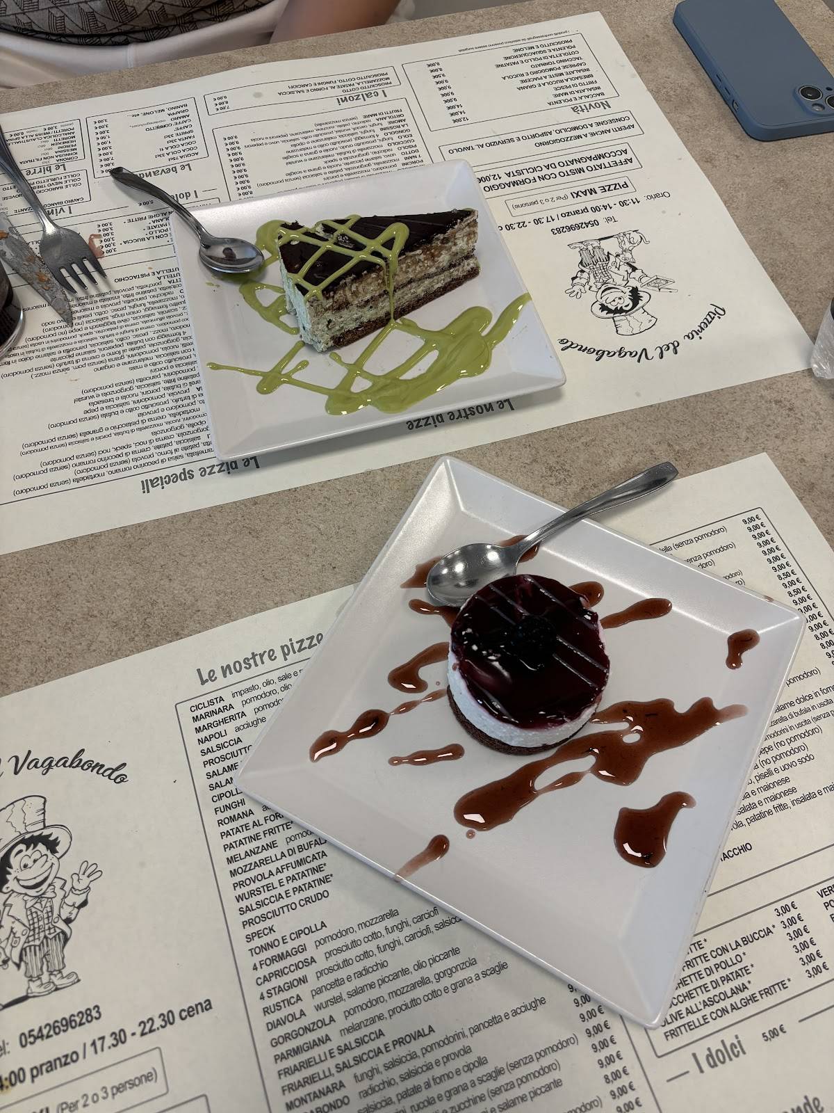 Menu di Pizzeria Del Vagabondo 