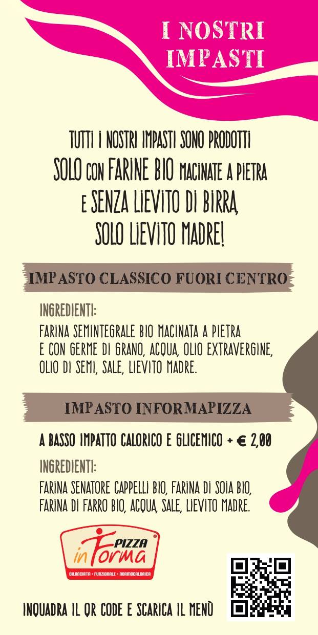 Menu di Pizzeria FuoriCentro 