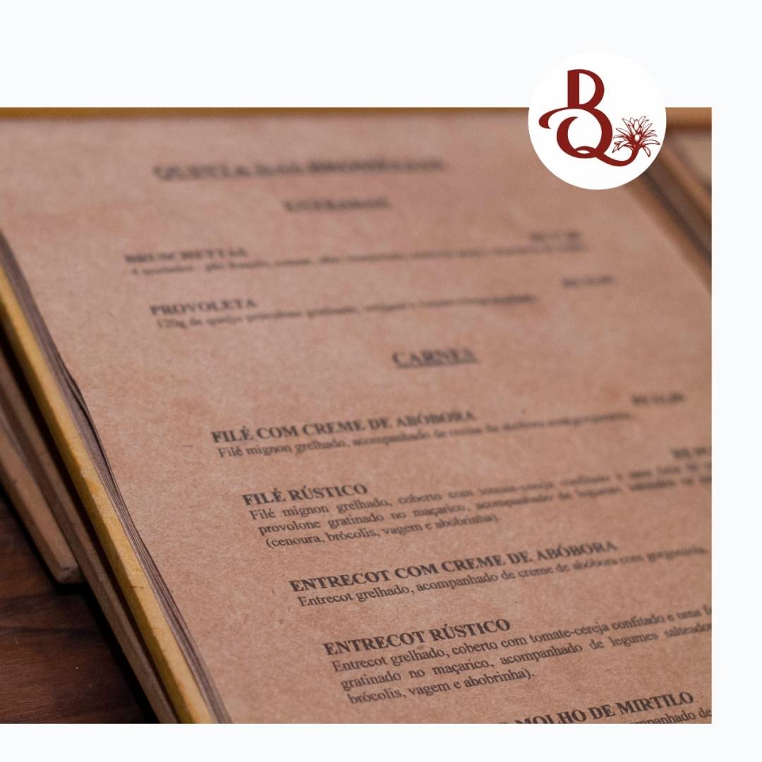 Quinta das Bromélias Bistrô cardápio