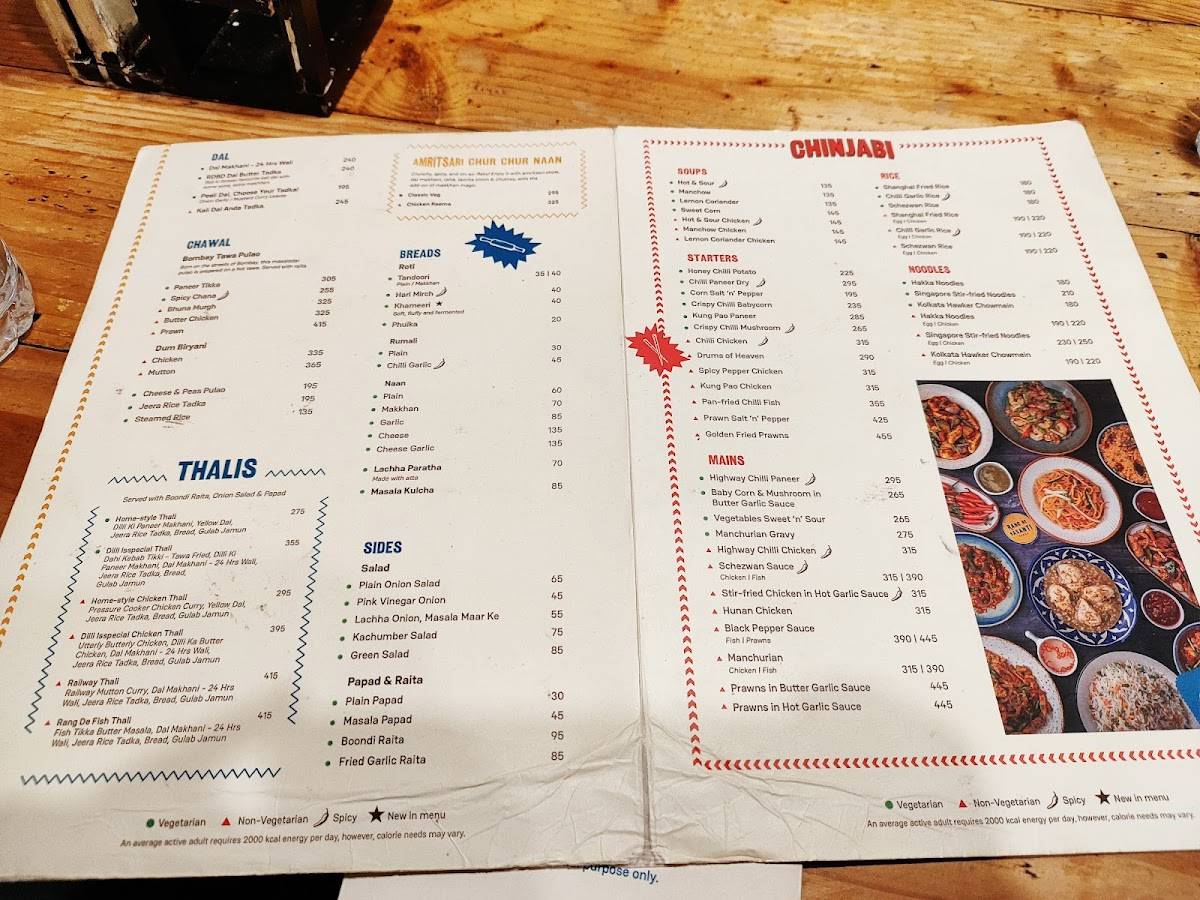 Rang De Basanti Dhaba- New Market menu