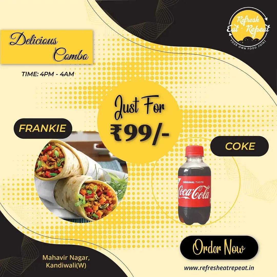 Refresh Eat Repeat menu
