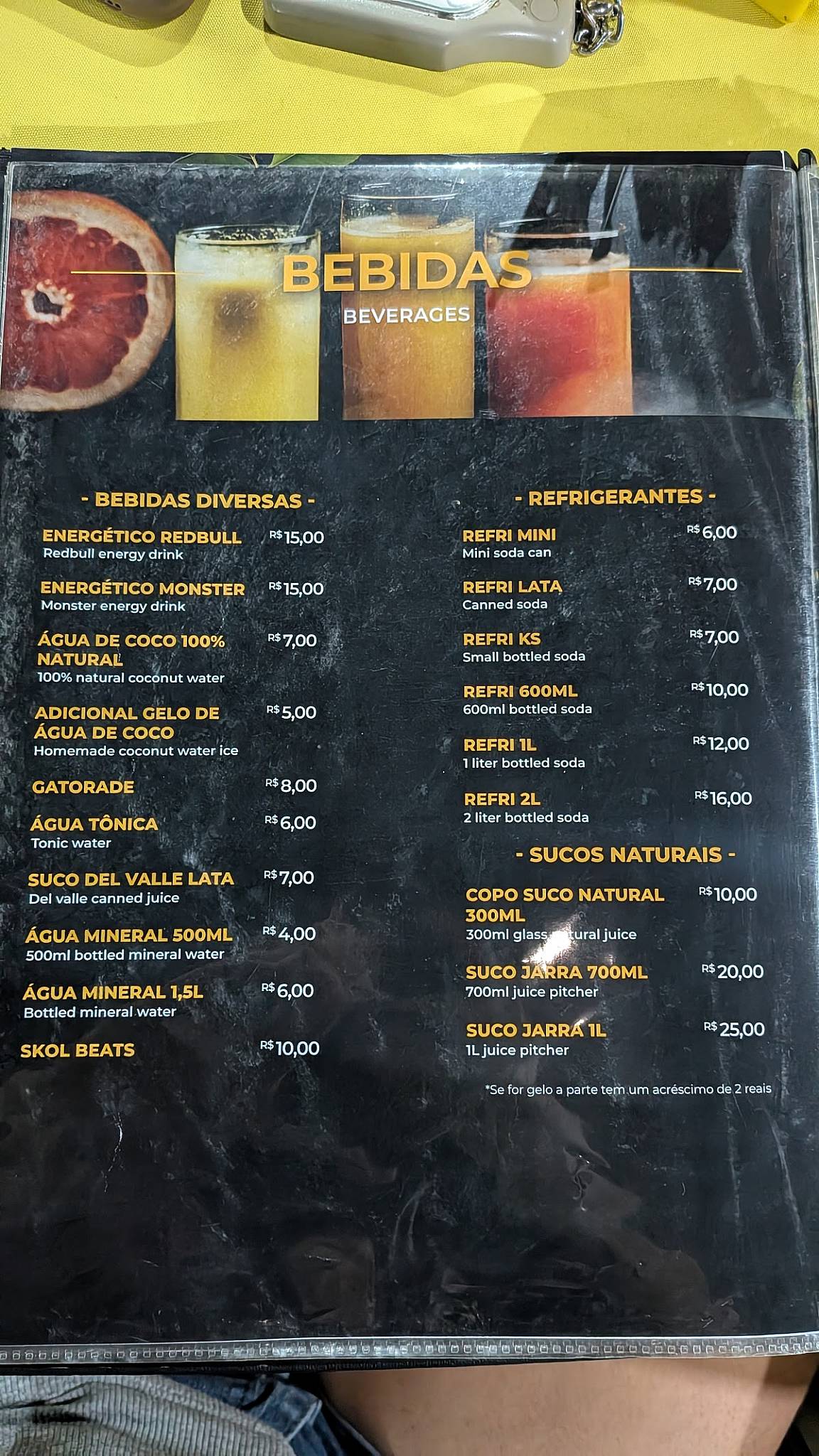 Restaurante e Churrascaria 367 cardápio