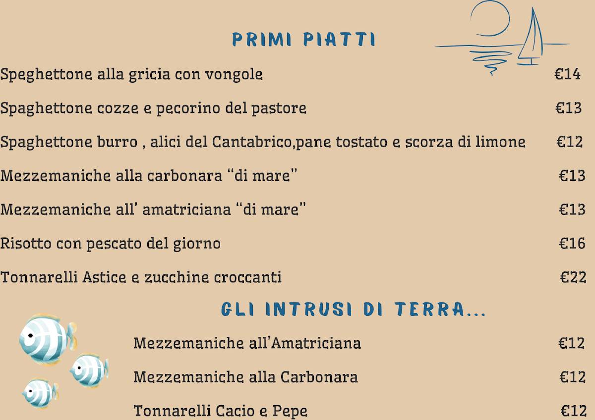 Menu di Ristorante Banchina 63 