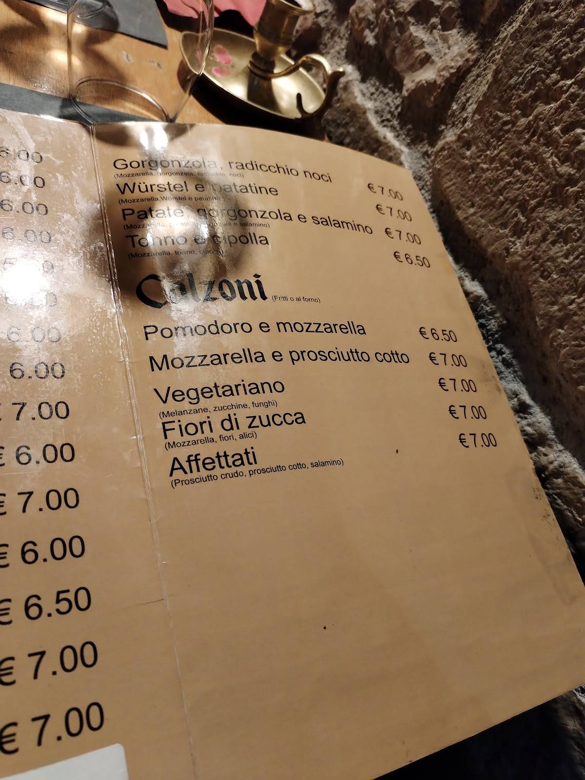Menu di Ristorante Pizzeria L' Araldo 
