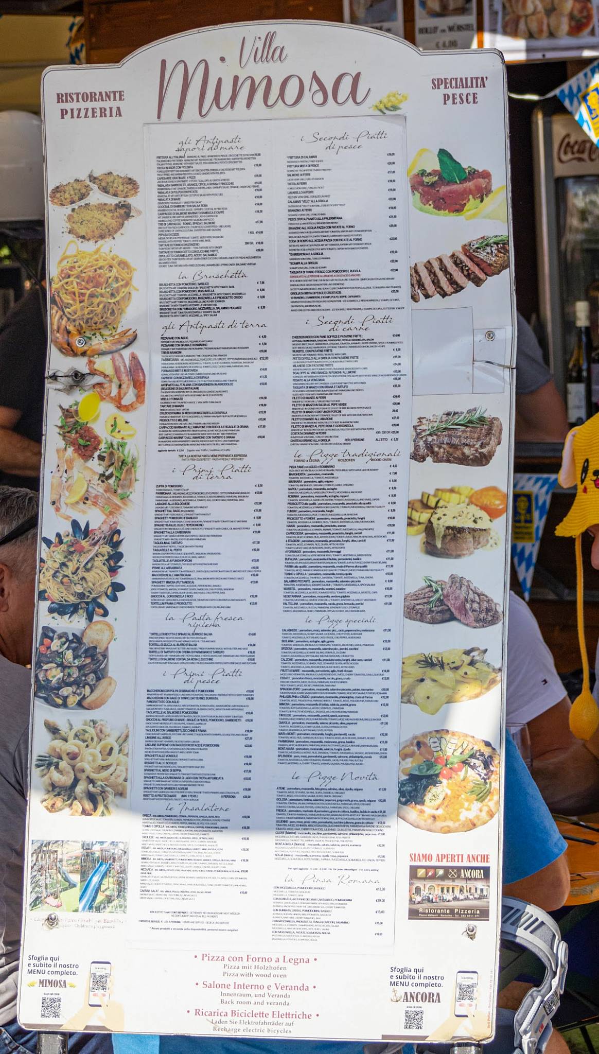 Menu di Ristorante Pizzeria Villa Mimosa 