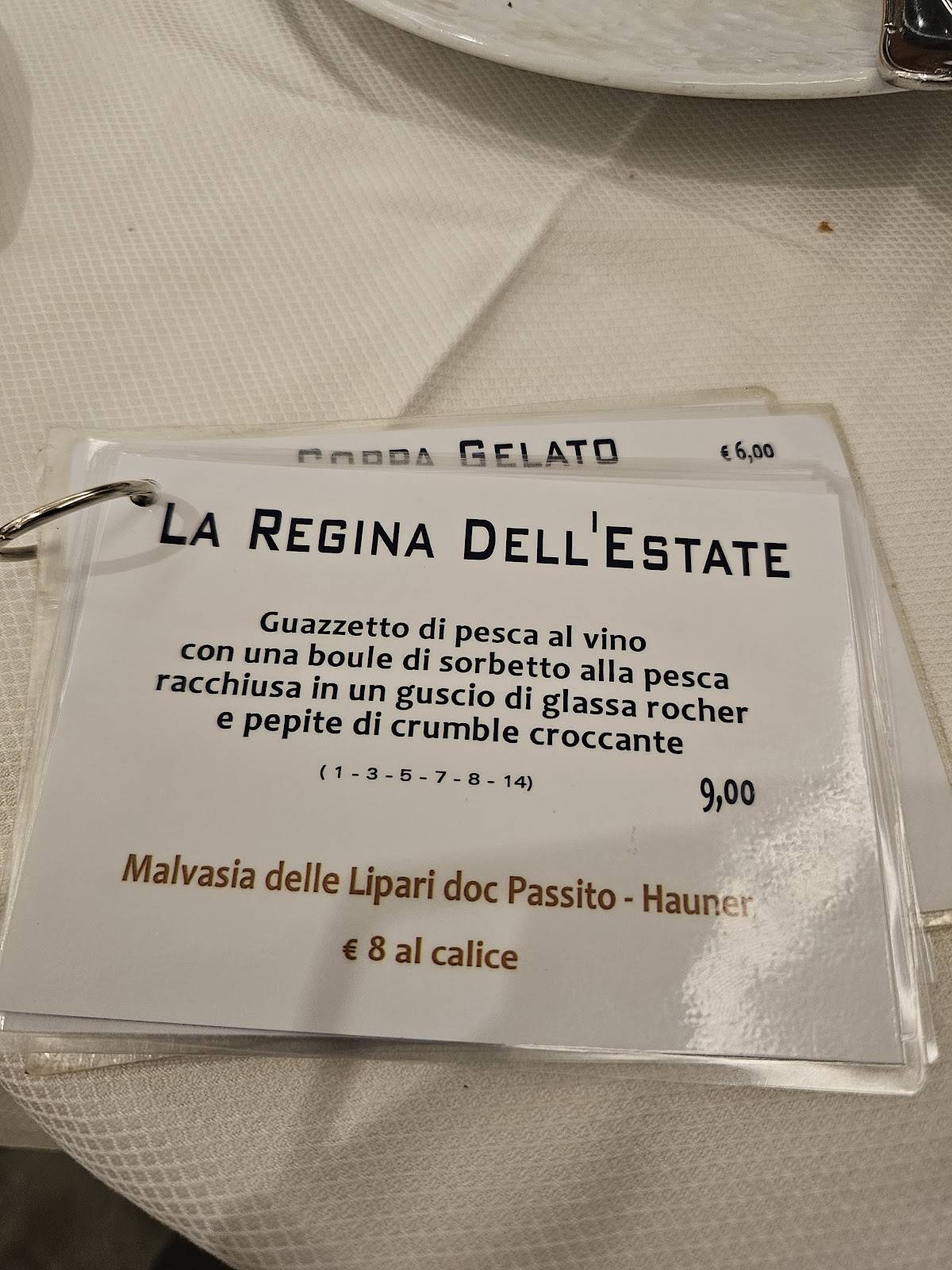 Menu di Ristorante Al Turcotto 