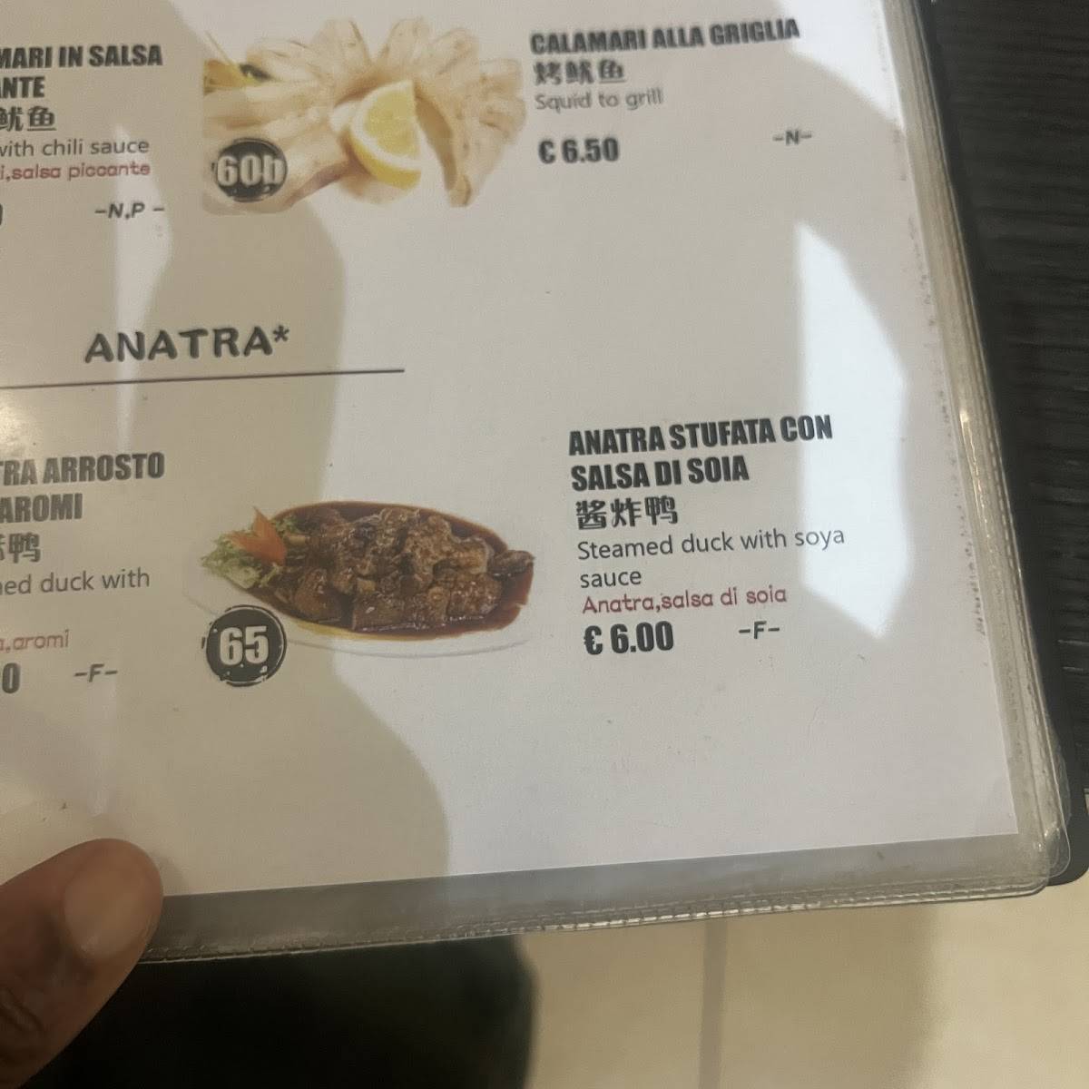Menu di Ristorante cinese "La Città d'Oro" 