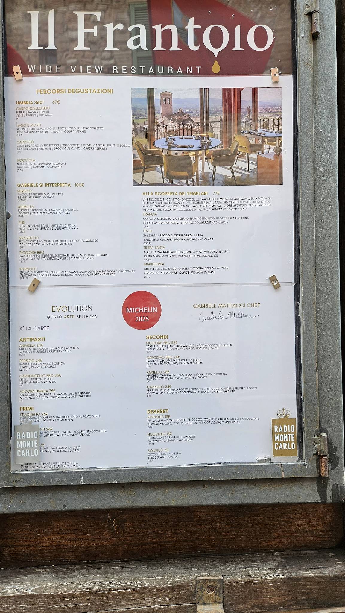 Menu di Ristorante il Frantoio 