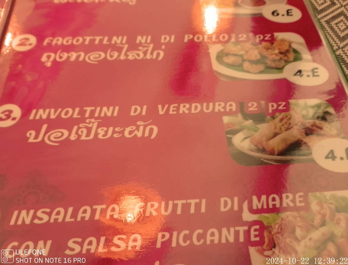 Menu di Ristorante thailandese Knokkhan 