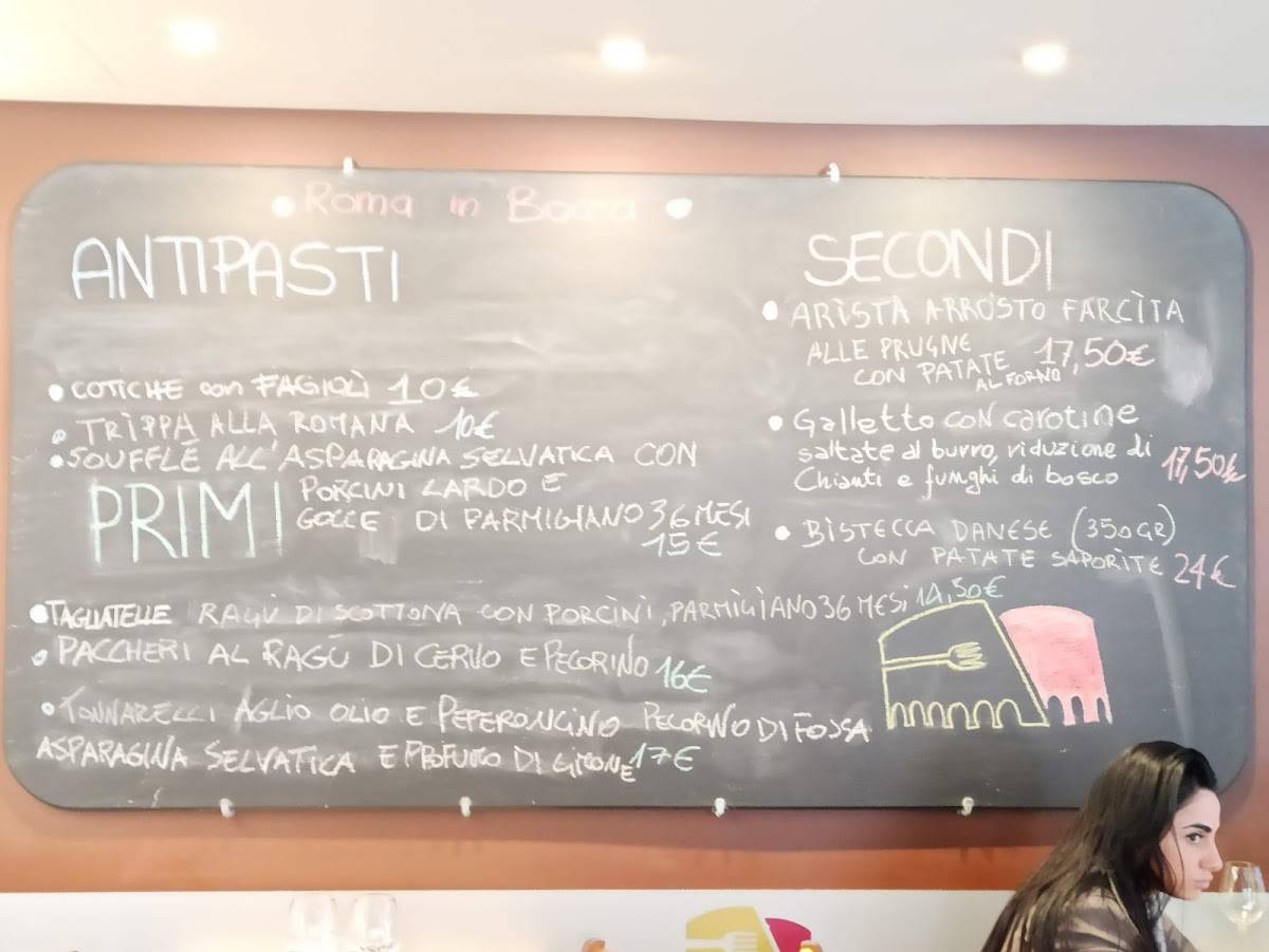 Menu di Ristorante "Roma in Bocca" 