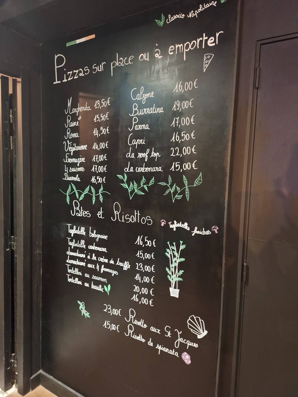 Menu de Rooftop La Base