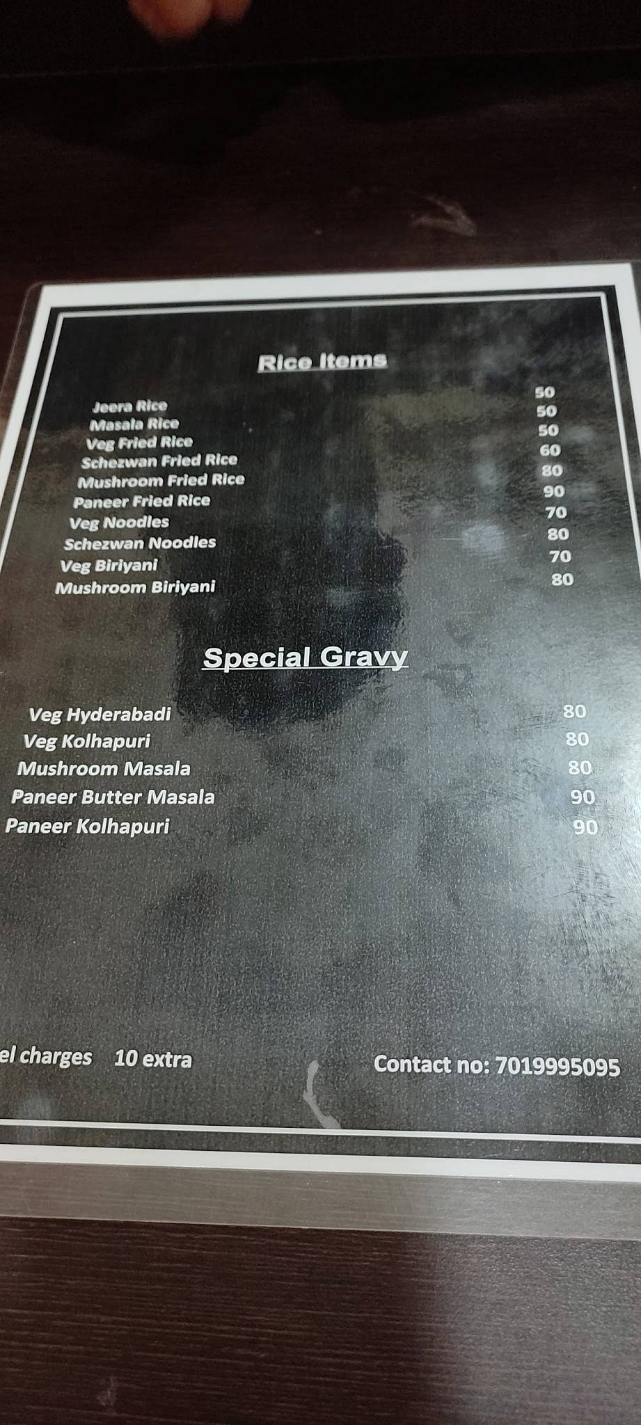 Roti corner menu