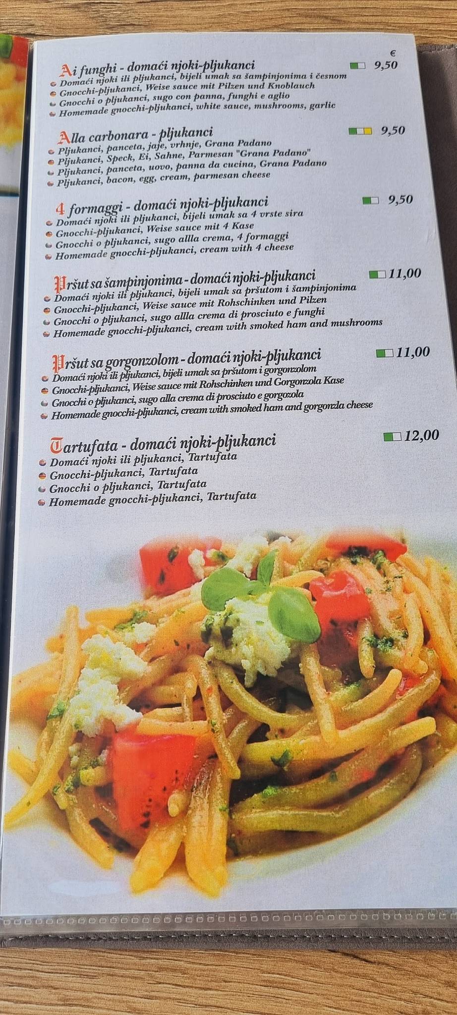 Menu di Rotonda 