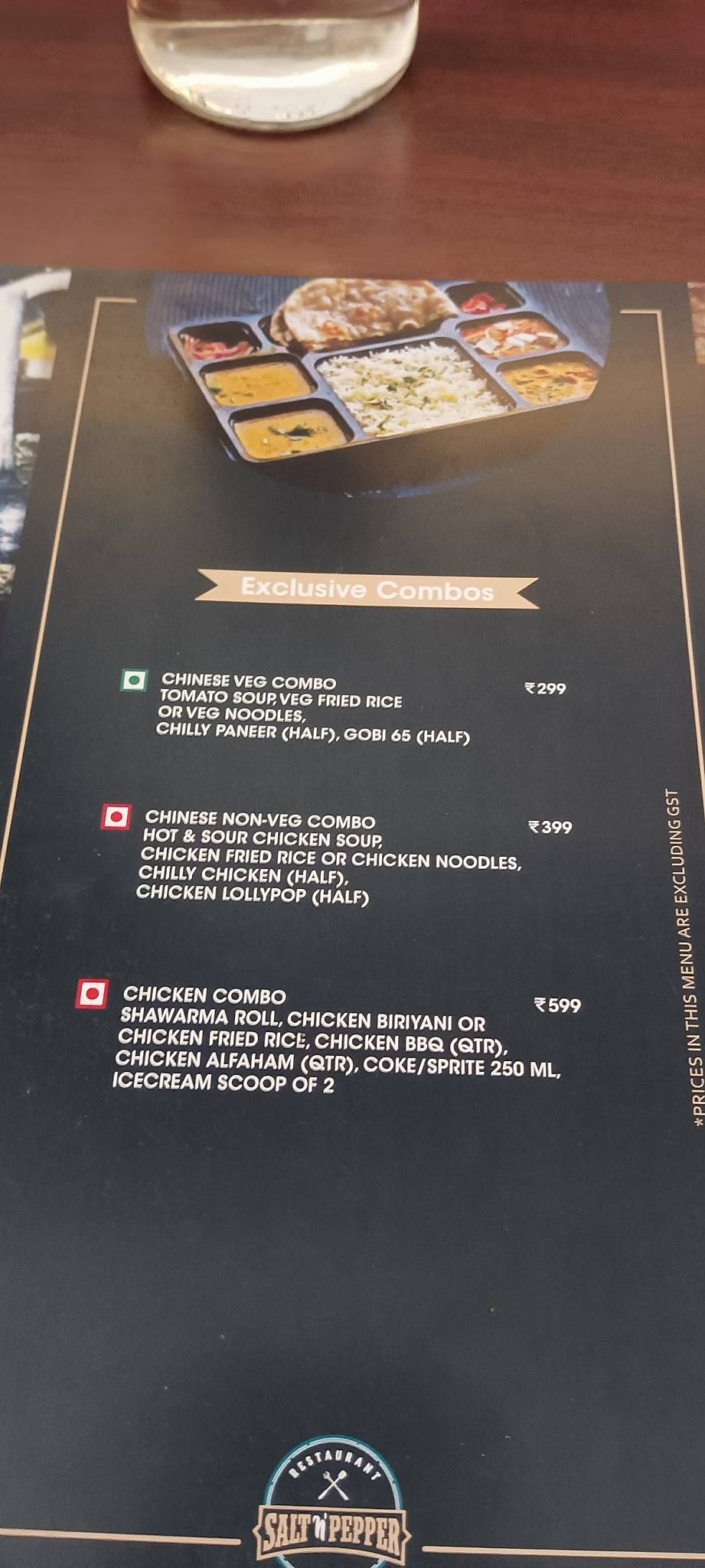 Salt 'n' Pepper menu