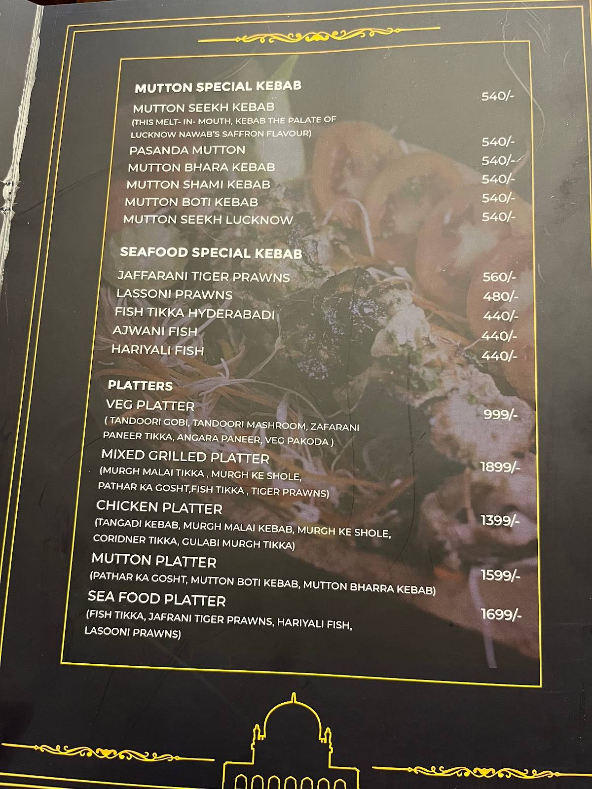 Shahi Zaiqa menu