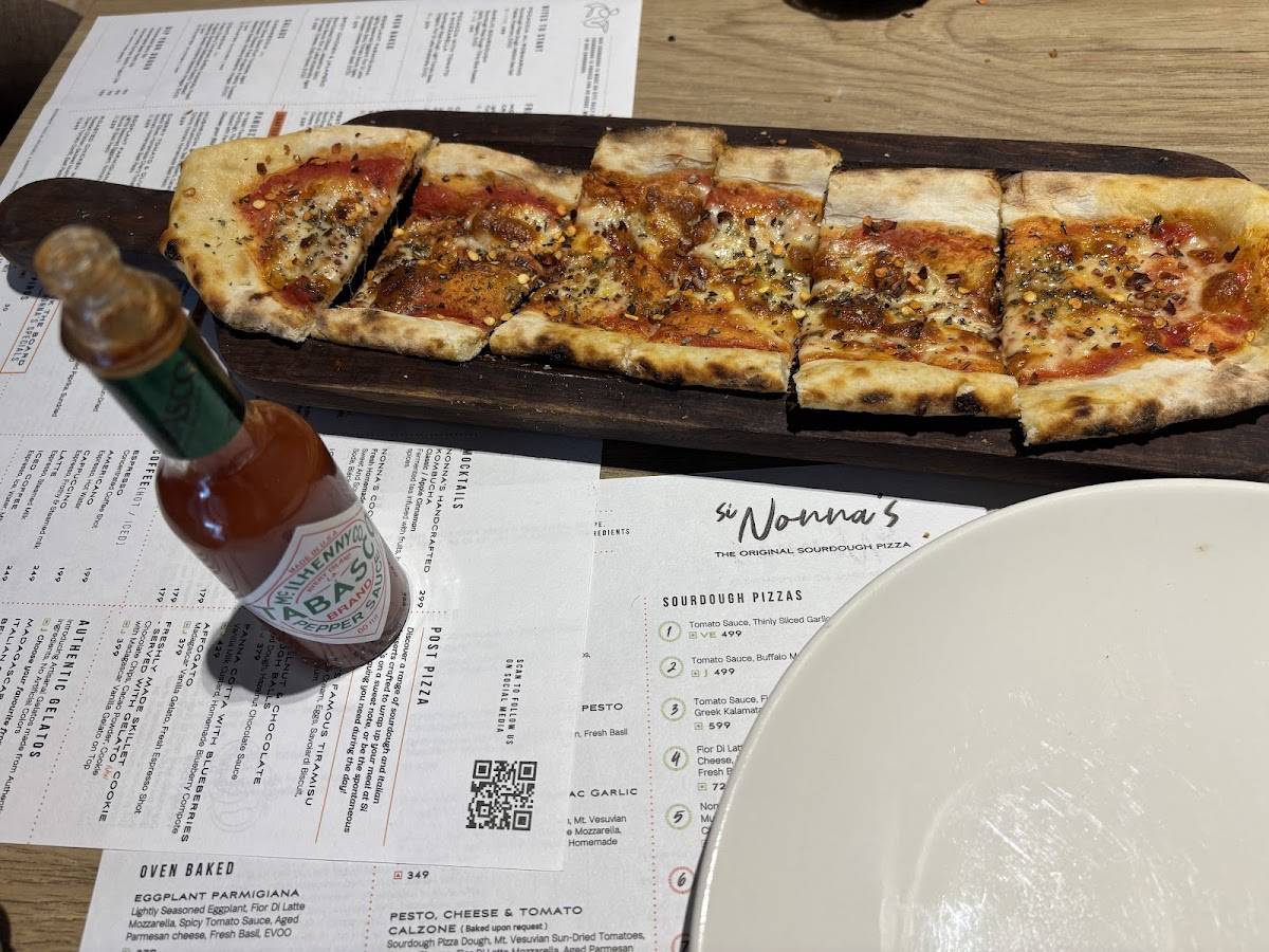 Si Nonna's - The Original Sourdough Pizza IBC Piplod Surat menu