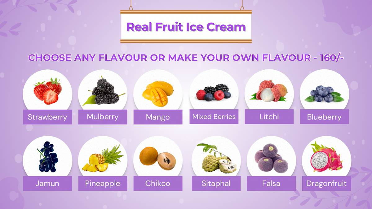 Snowberry - Artisanal Desserts menu