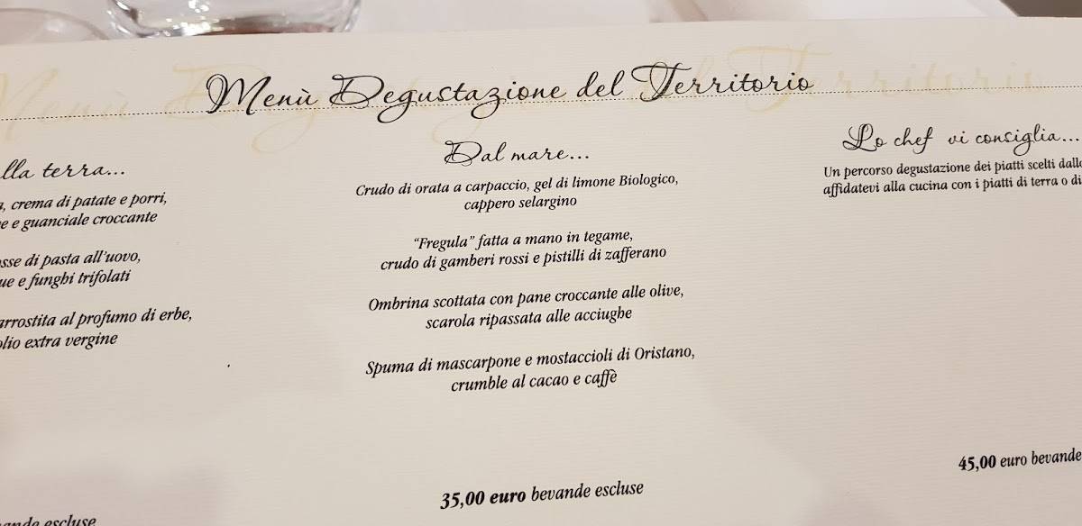 Menu de Ristorante Su Carduleu