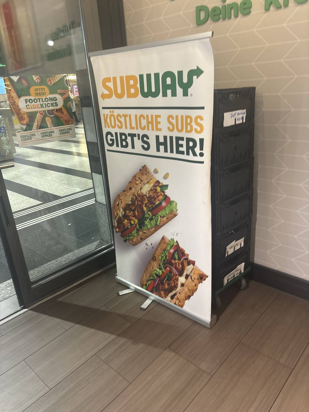 Menu di Subway Zürich HB 