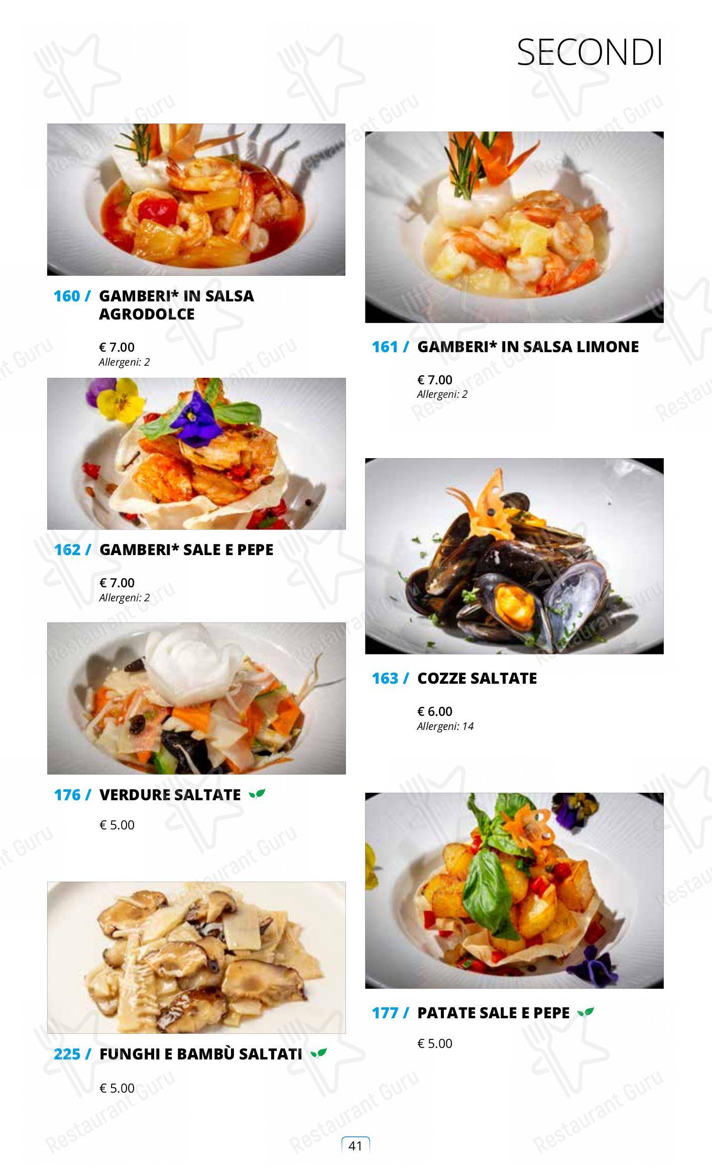 Menu di Sushi City Como - Ночное меню