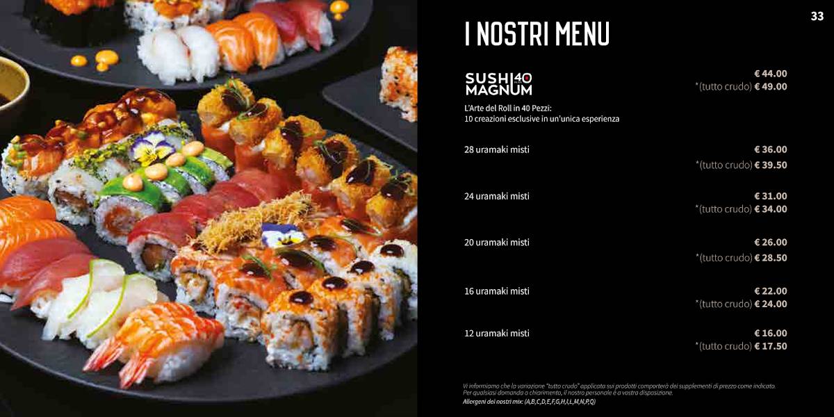 Menu di Sushi Corner Riccione 