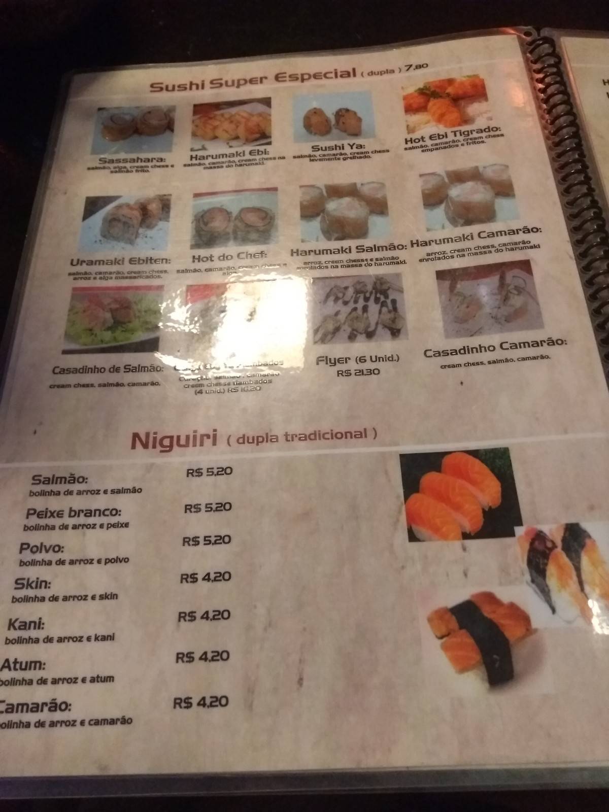 Sushi Ya Eusébio cardápio