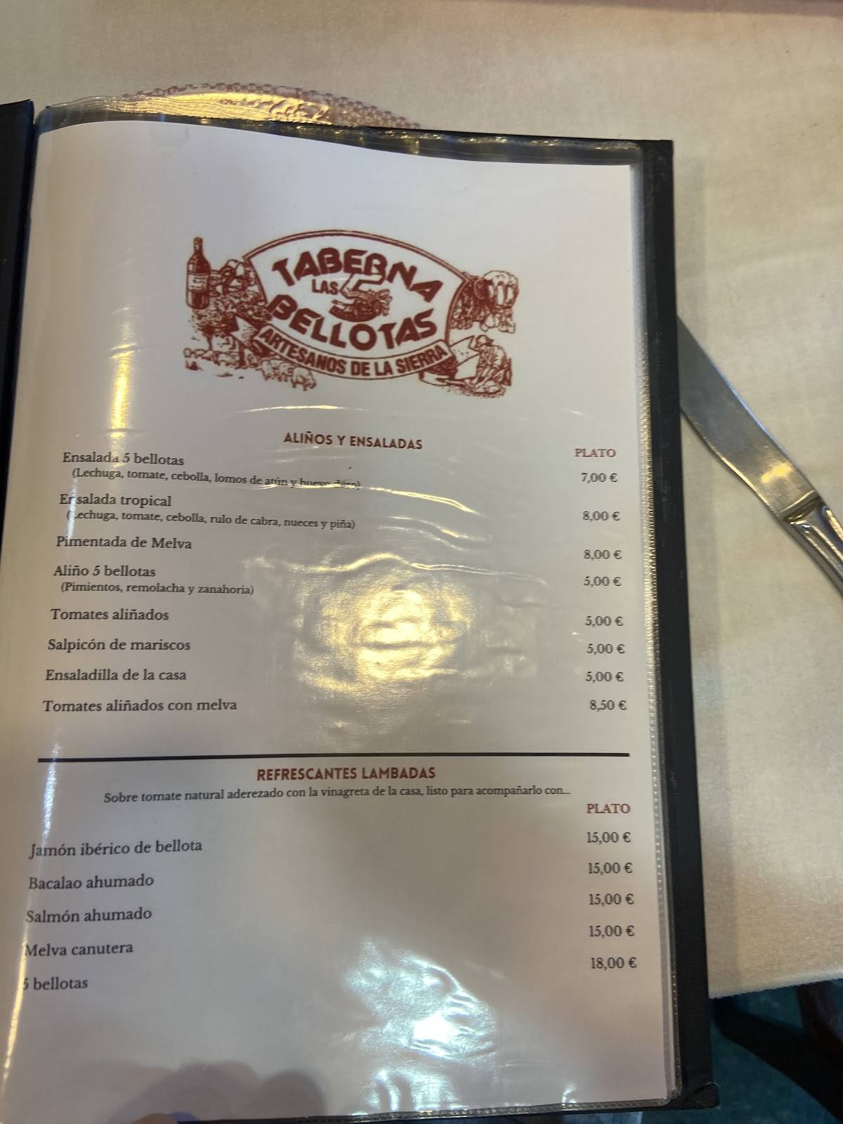 Carta Del Restaurante Taberna Las 5 Bellotas Sevilla carta-del-restaurante-taberna-las-5-bellotas-sevilla