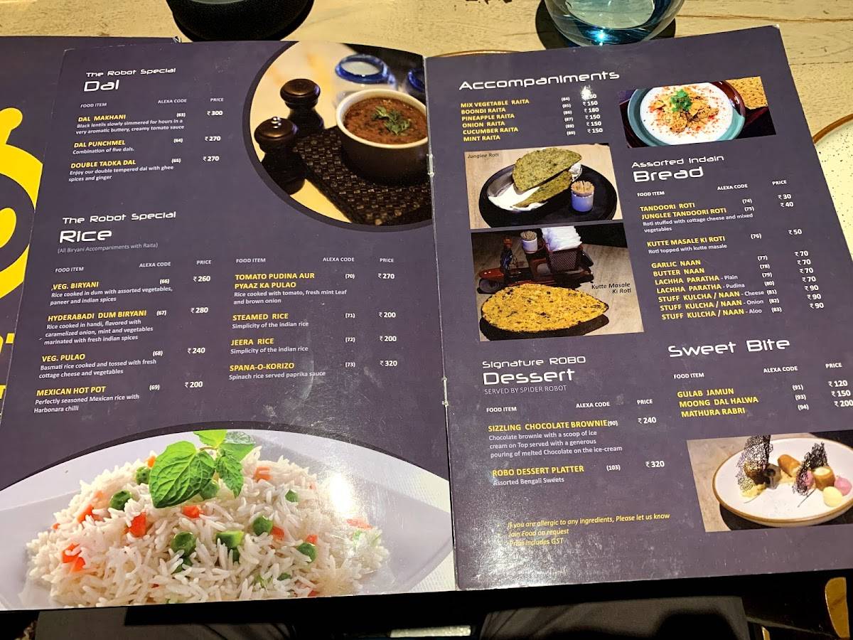The Robot Restaurant: India's first AI Based Robotic Restaurant menu