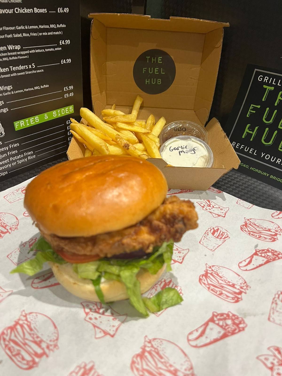 Menu at The fuel hub (horbury bridge) ltd restaurant, Wakefield