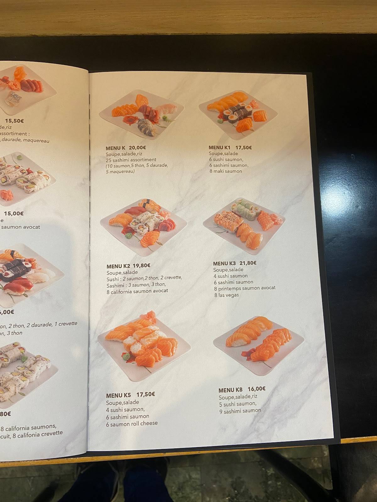 Menu de Tokyo