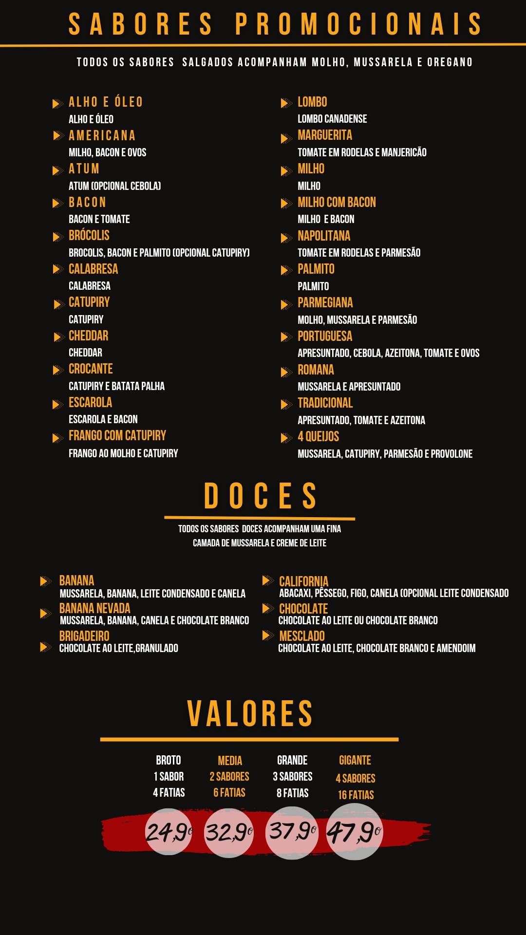 Top Pizza Cajuru cardápio