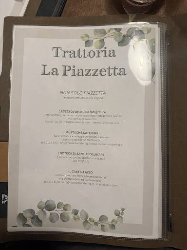 Menu di Trattoria La Piazzetta