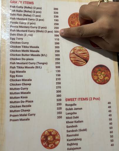 Tripti Restaurant menu