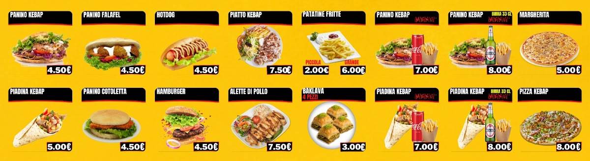Menu di Turkish kebap pizza 