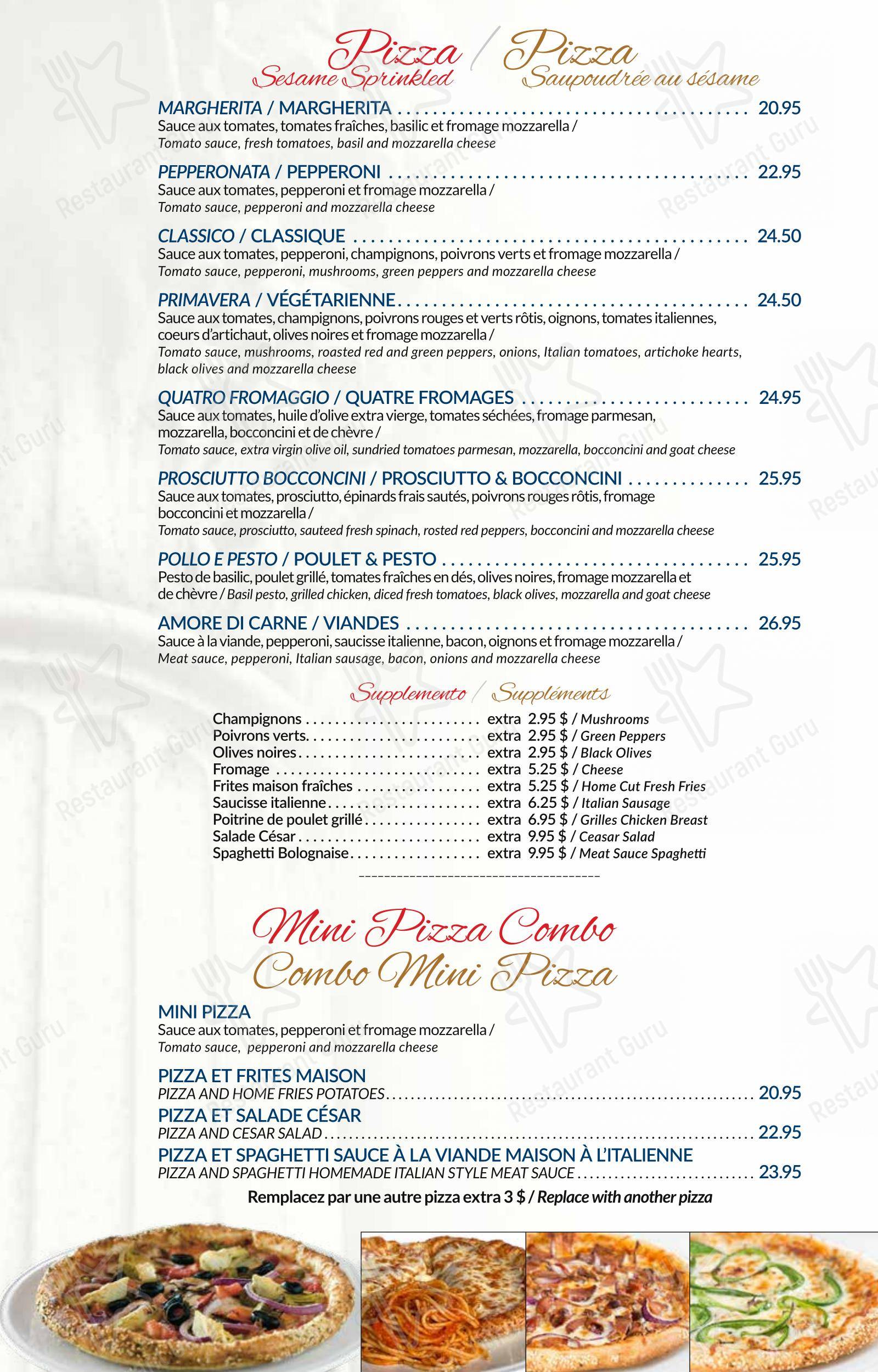 Restaurant Tuscanos dans Québec - Крафт меню