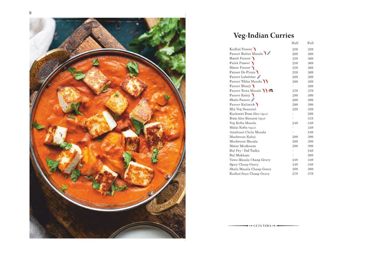 Ulta Tawa Multi-Cuisine Restaurant - Best Multi Cuisine Restaurant in Aliganj Lucknow menu