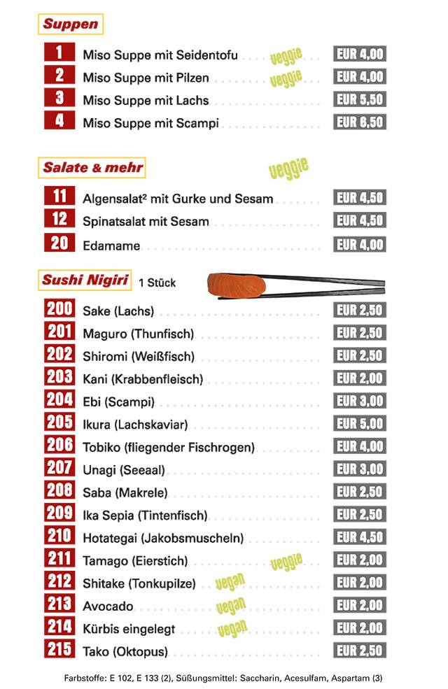 Menu de Umeshu Sushibar & Takeaway
